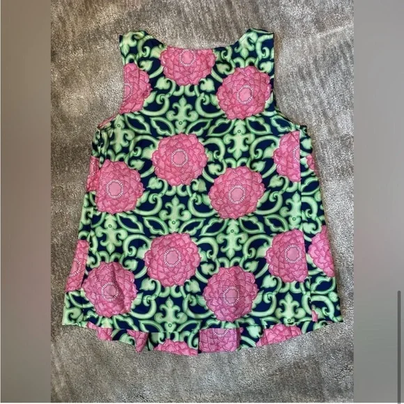 🌺 LILLY PULITZER 100% Silk Tara Flowy Sleeveless Blouse. Size 6. Excellent cond! - Picture 8 of 14